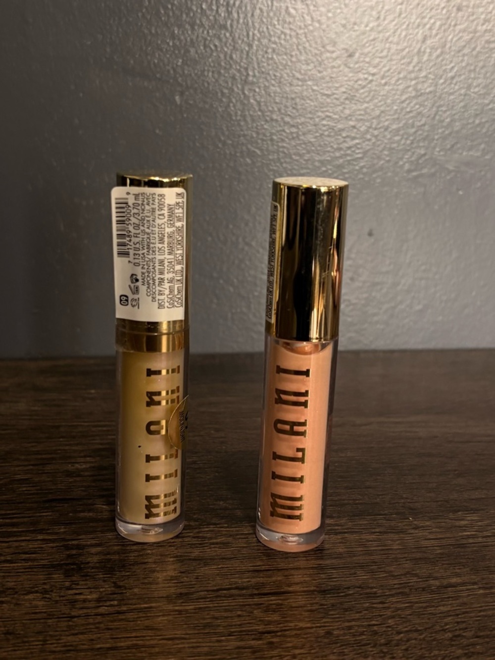 Milani Liquid Highlighter Duo in Gold and Peach